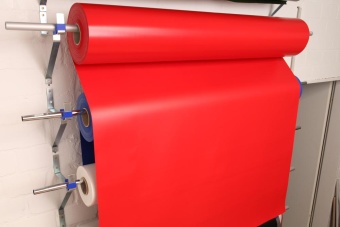 Ткань лодочная Dejia Boat 750 Красный Рулон 50м